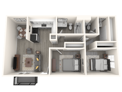 a 1 bedroom floor plan | apartments for rent bangkok thailand, chiang mai